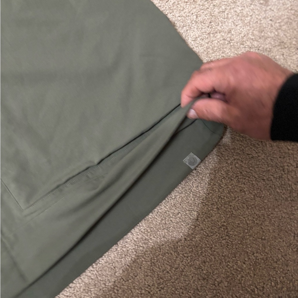 LULULMEN MENS Olive Green Athletic JACKET XXL Lululemon Cargo Pocket Shirt - Picture 9 of 14